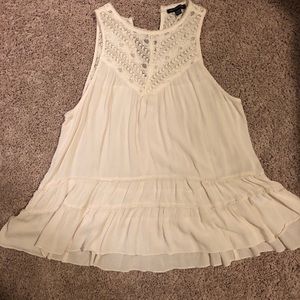 White lace tank blouse